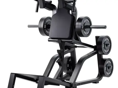 HyperLever V-Squat Kniebeugemaschine 3D model