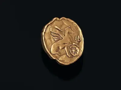 old coin v6 3D print model