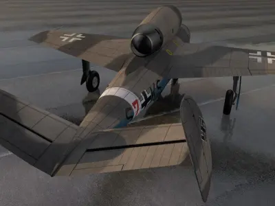 Henschel Hs-132C 3D model