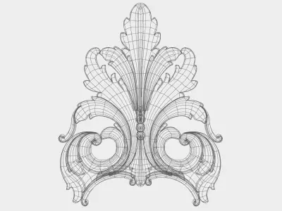 Carved decor for cnc 62 Free 3D model