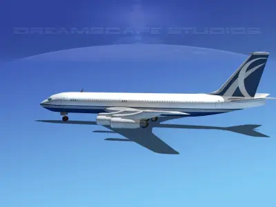 Boeing 707 Corporate 7 3D model