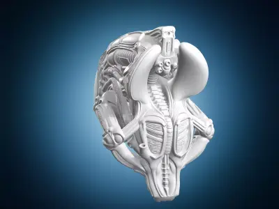 Xenomorph Alien Sculpture 3D print model