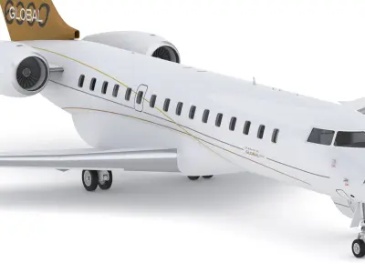 Bombardier Global 6000 3D model buy