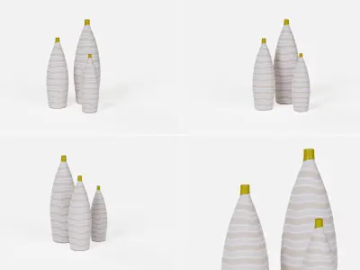 Free Vases Free low-poly 3D model