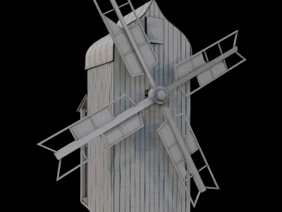 Old wind mill 3D model