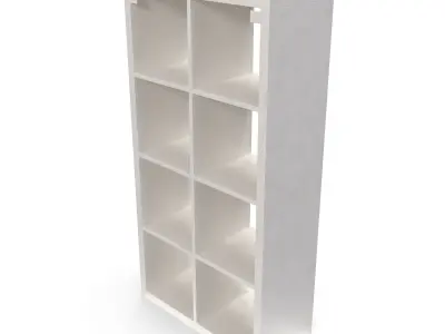 Flyesta Shelf Unit White Free 3D model