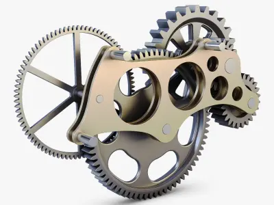 Gear mechanism v 6 3D model