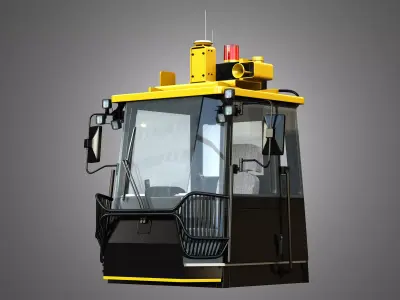 Driving Cabin - Landfill Compactor 3D model