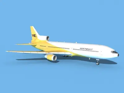 Lockheed L-1011 Northeast 3D model