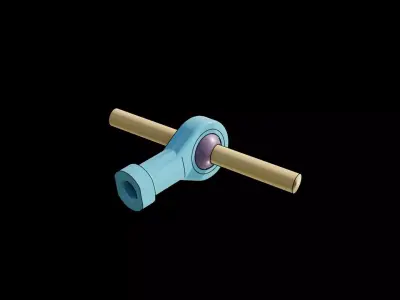 Spherical Bearing Mechanism Animated 3D model