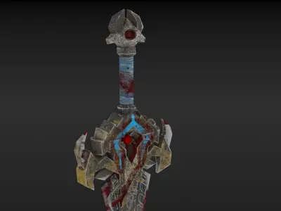 Viking Sword  Low-poly 3D model