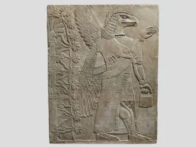  Assyrian Relief-Mesopotamian Low-poly 3D model