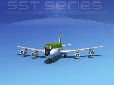 Boeing 707-320 Aer Lingus SS 3D model