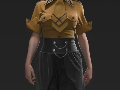Female Outfit 3D model