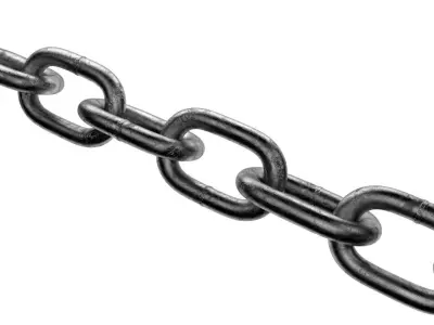 Old chain Low-poly 3D model