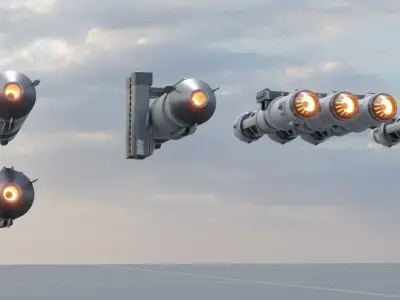 Modular missile pack 3D model