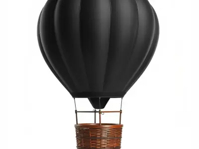 Classic Hot Air Balloon Dark Enigma model pack Low-poly 3D model