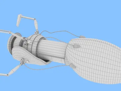 Portal Gun Low-poly 3D model
