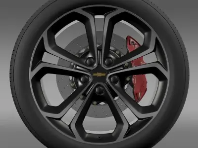 Chevrolet Volt Z spec concept wheel 3D model