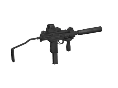 Uzi rifle 3D model