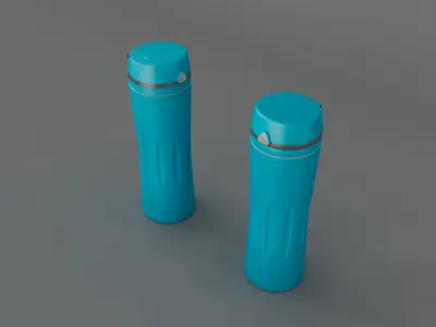 water bottle Low-poly 3D model