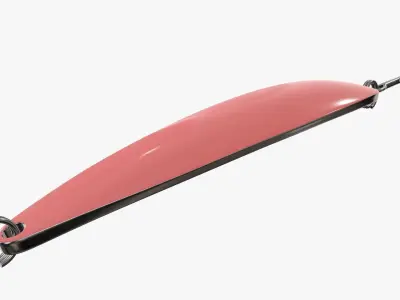 Fishing spoon bait 05 3D model