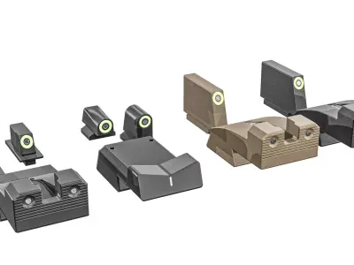 Pistol Night Sights Low-poly 3D model