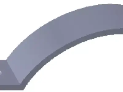 Right Air Tank Mounting Bracket 3D model