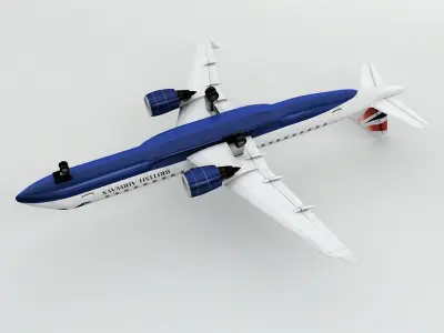 Embraer ERJ 190 - British Airways Low-poly 3D model
