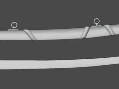 1800s Full Napoleonic Pack Of Weapons Musket Sabre Pistol bonus Low-poly 3D model