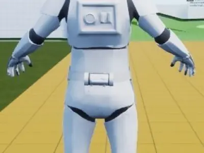 SWBF2 Stormtrooper Model Free low-poly 3D model