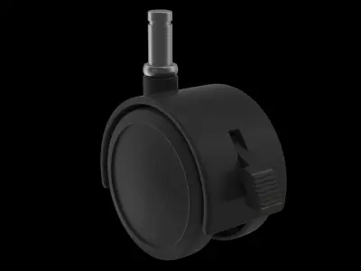 Caster Wheel Low-poly 3D model