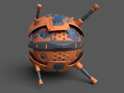 Low-poly Drones Low-poly 3D model