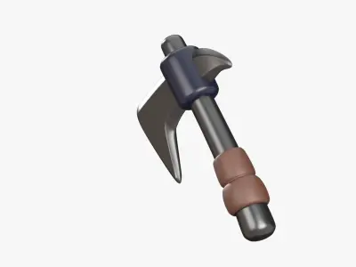 Game Axe 3D Illustration 3D model