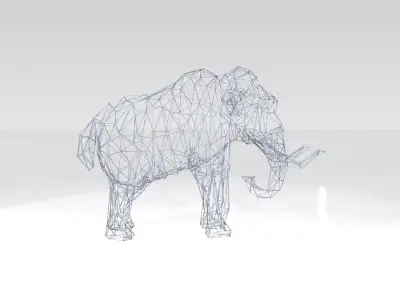 Mammoth Wireframe 3D model