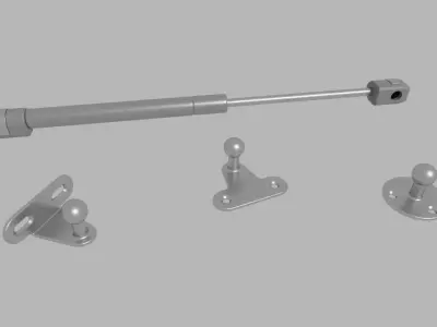 Door gas piston 3D model