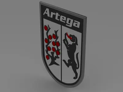 Artega logo 3D model
