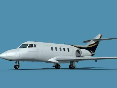 British Aerospace 125 Dominie V14 3D model