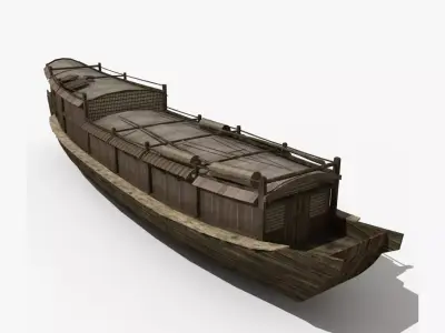 Chinese Old ship 05 3D model