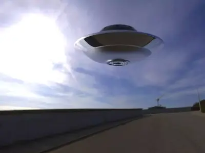 Alien Spaceship Low-poly 3D model