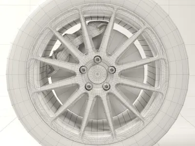 BBS FS3 rim 3D model