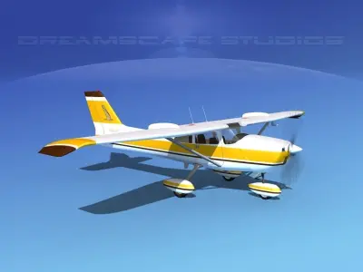 Cessna 172 Skyhawk STOL V09 3D model