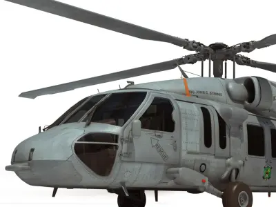 MH-60S Sikorsky Helicopter 3D model