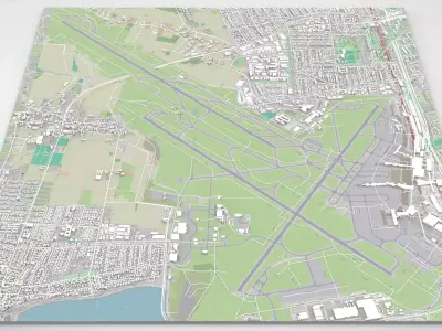 Kastrup Copenhagen Airport Denmark  3D model