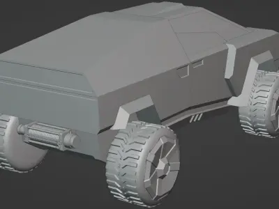 Army Cybertruck - Cyvee 3D model