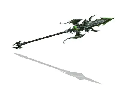 Demonic Spear Low-poly 3D model