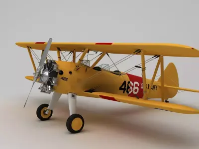 Boeing Stearman M 75 3D model