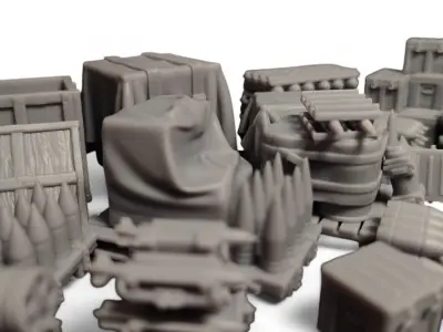 Military Warehouse 3D print model