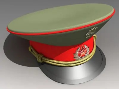 USSR Visor Cap 3D model