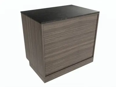 Coffee station bar cabinet furniture commercial industrial 01 3D model